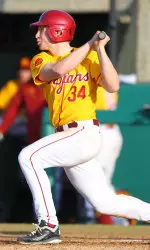 Sophomore Kevin Swick hit his first home run as a Trojan Thursday night.