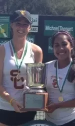 Kaitlyn Christian and Sabrina Santamaria are the 2012 Pac-12 Doubles Team of the Year.