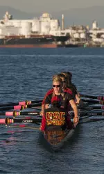 USC's varsity eight lost for the first time this season on Sunday.