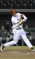 James Roberts went 3-for-5 to raise his average to .303 on Wednesday.