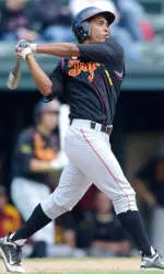 Dante Flores reached base four times on Sunday.