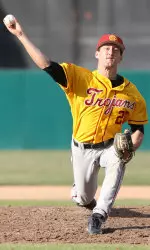 Freshman Nigel Nootbaar will take the mound for the Trojans Friday.
