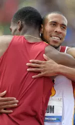 USC and Olympic teammates Josh Mance and Bryshon Nellum.