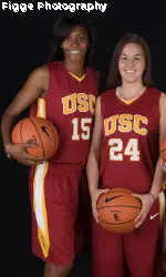 USC stars Ashley Corral and Briana Gilbreath will be teammates for the USA in China.