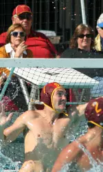 Joel Dennerley had nine saves today in Australia's 7-4 win over Kazakhstan.