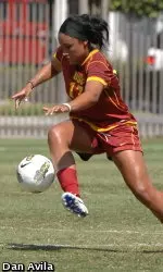 Samantha Johnson and the Women of Troy open season in Fullerton on Friday.