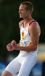 USC high jump record holder Jesse Owens placed ninth in the men's high jump today at the 2012 London Olympics.