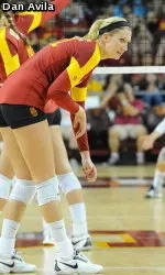 Senior opposite hitter Katie Fuller leads the team with 4.60 points per set.