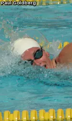 Senior Haley Anderson won three races Saturday against Wisconsin.