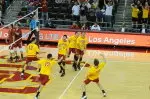 USC celebrates sweep over Stanford.