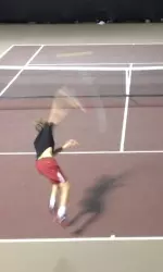 Max de Vroome whipped through his singles foes to clinch both matches today.