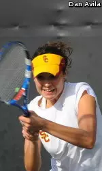 Valeria Pulido made short work of her Pepperdine opponent with a 6-0, 6-1 win today.