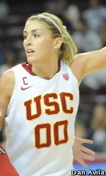 Christina Marinacci hauled in 11 of USC's 40 rebounds today.