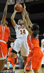 Ariya Crook and the Women of Troy are back at Galen Center this week.