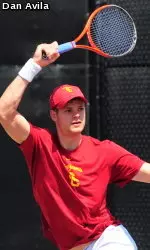 No. 2 seeded Yannick Hanfmann is off and running in the singles realm in Malibu.