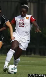 Mandy Freeman was nails on defense once again for the Trojans.