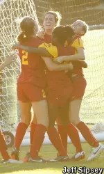 It was celebration time after Kayla Mills slotted the winner for USC.