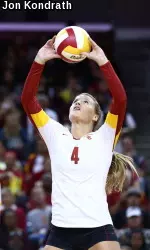 USC junior setter Hayley Crone averages 6.70 aps