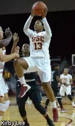 Kaneisha Horn has two games as a Trojan under her belt as she and the Women of Troy head to Cancun.