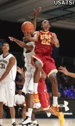 Byron Wesley goes up to shoot.