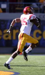 Wide receiver Nelson Agholor (15) runs for a touchdown on a punt return.