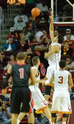 Senior Omar Oraby leads USC with 28 blocks and his 3.1 blocks per game average is second among Pac-12 players. Oraby has at least one block in all nine games this season.
