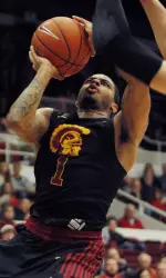 Senior Jio Fontan led USC with 15 points in the win at Stanford on Thursday, including going 9-for-9 from the free throw line.