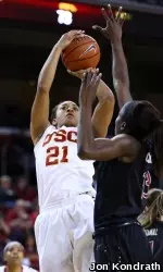Alexyz Vaioletama scored a career-high 14 points tonight vs. Stanford.