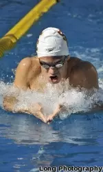 Sophomore Cary Wright won three races Saturday at Utah.