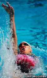Junior Meghan Hawthorne qualified for her second straight 200y IM final on Thursday.