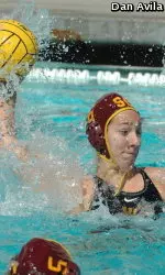 Sophomore Monica Vavic pumped in eight goals today to lead the Trojan charge.