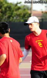 USC's Hanfmann/Sarmiento rank No. 26 in the nation in doubles.