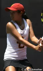 Danielle Lao clinched the 6-1 win with a strong victory on court two.