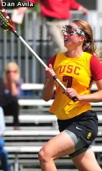 Freshman midfield Amanda Johansen leads the MPSF with 5.33 draw controls per game.