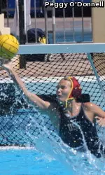 Flora Bolonyai made six saves in the second half to anchor the Trojan defense.
