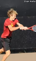Freshman Max de Vroome scored the clincher today for the Trojans.