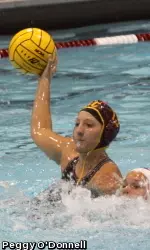 Nina McCall scored three goals in a row to charge up USC for a scoring blitz.