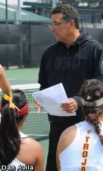 USC head coach Richard Gallien has been named Pac-12 Coach of the Year for the fourth time in his Trojan career.