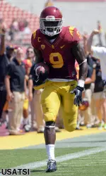 Marqise Lee sprints down the sideline.