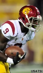 Marqise Lee became USC's career yards receiving leader after catching seven passes for 92 yards.