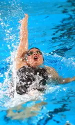 Andrea Kropp won the 200y IM vs. Utah