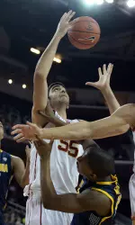 Nikola Jovanovic scored a career-high of 23 points against Cal on Wednesday night.