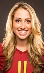 Elise Ruddins had seven kills and 11 digs against the Huskies.