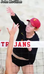 USC sand volleyball sophomore Kelly Claes