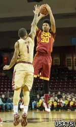 Elijah Stewart scored a game-high 22 points in Sunday's win.