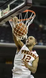 Julian Jacobs scored 14 points in the win vs. LMU on Wednesday, including two thunderous dunks.  Jacobs leads USC with nine dunks in the first eight games.