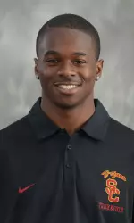 Senior Aaron Brown set a meet record in winning the men's 200m dash today with a time of 20.74.