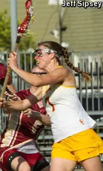 USC sophomore midfielder Amanda Johansen