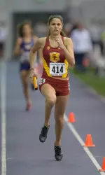 Freshman Amalie Iuel's strong work in the indoor season is already paying off in the outdoor season as she won the 400m IH with a time of 60.96 today at the Ben Brown Invitational