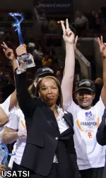 Cynthia Cooper and the Trojans are off to Knoxville for the Big Dance!